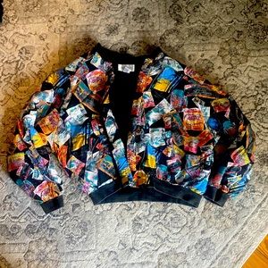 vintage bogari colorful printed jacket